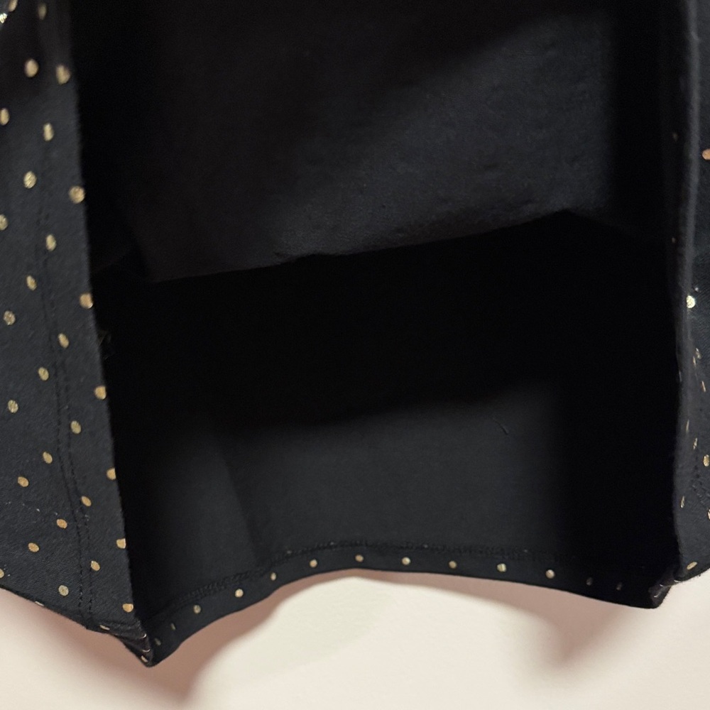 Anne Klein Black and Gold Polka Dot Short Sleeve Top - Picture 9 of 9
